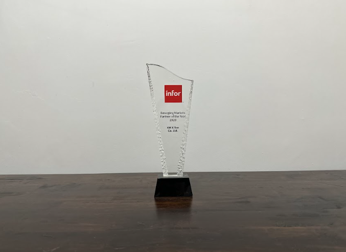 บริษัท KM X TEN Co.,Ltd. ได้รับรางวัล จากทางบริษัท Infor ซึ่งเป็นบริษัทเจ้าของ Software ระดับโลก.